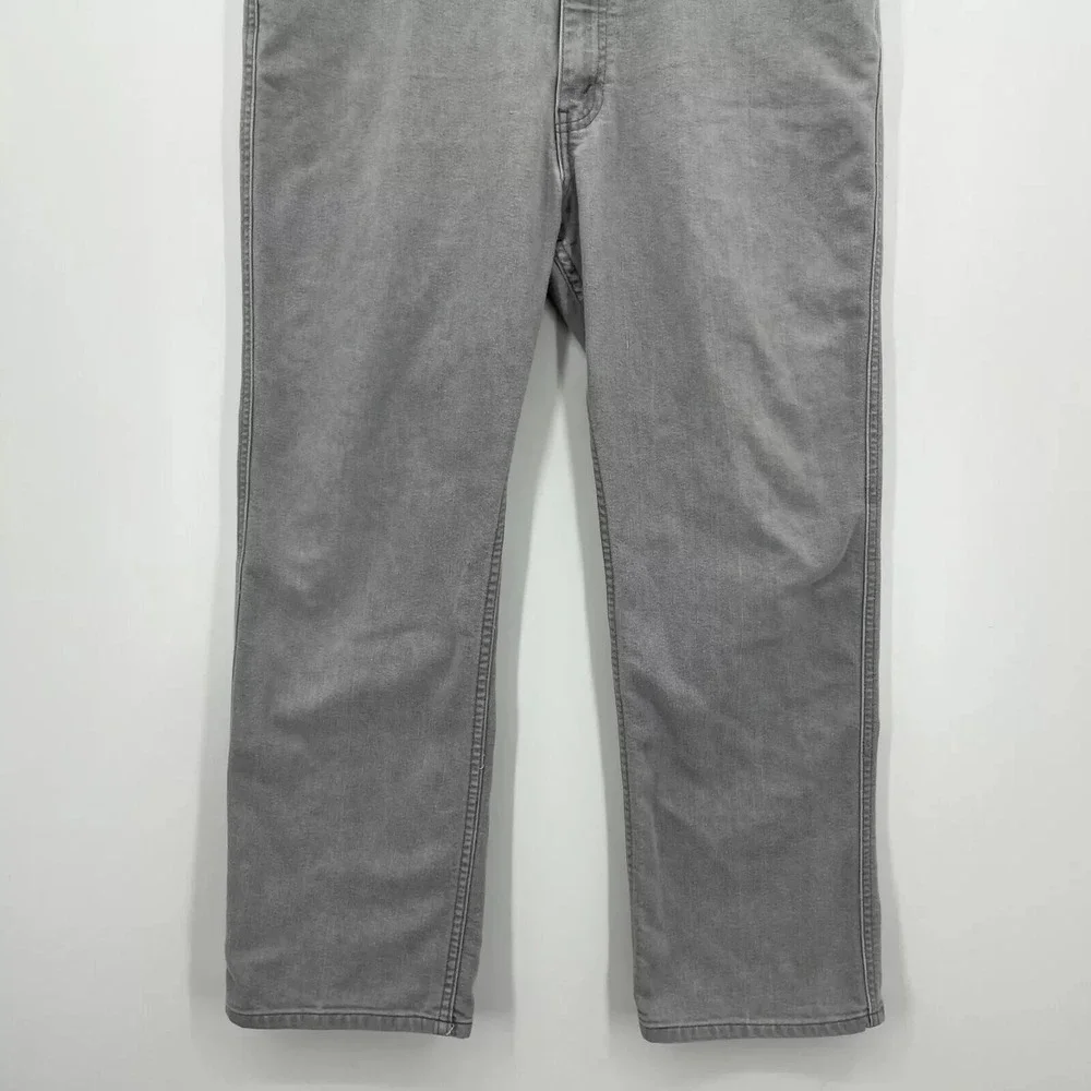 Levis Mens Gray Straight Leg Denim Jeans W38 L30 Vintage 041035-1